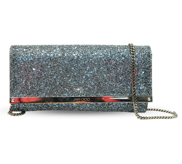 Emmie Coarse Glitter Clutch Bag