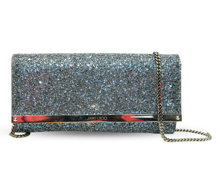 Emmie Coarse Glitter Clutch Bag