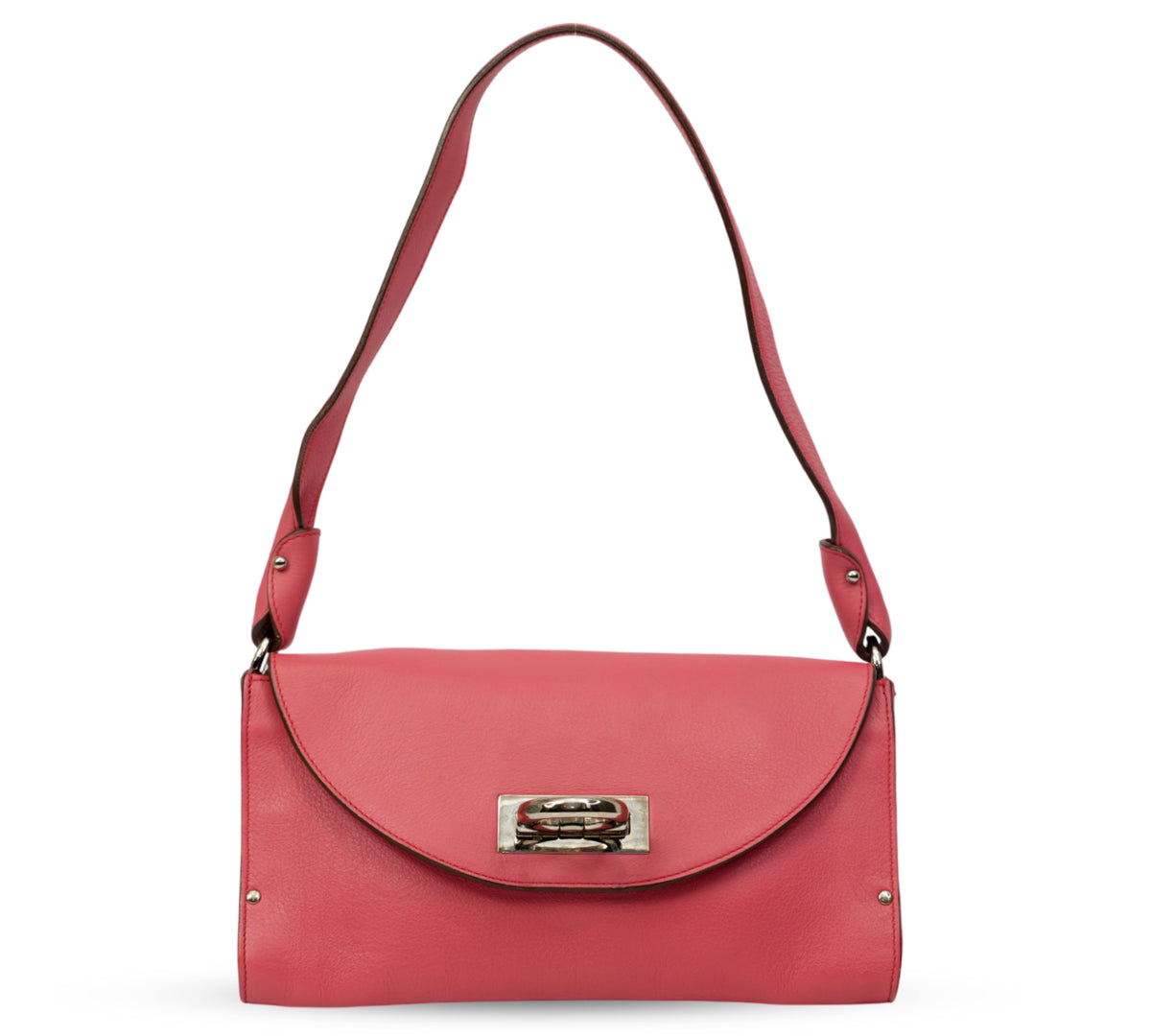 Salvatore Ferragamo Pink Leather Shoulder Bag