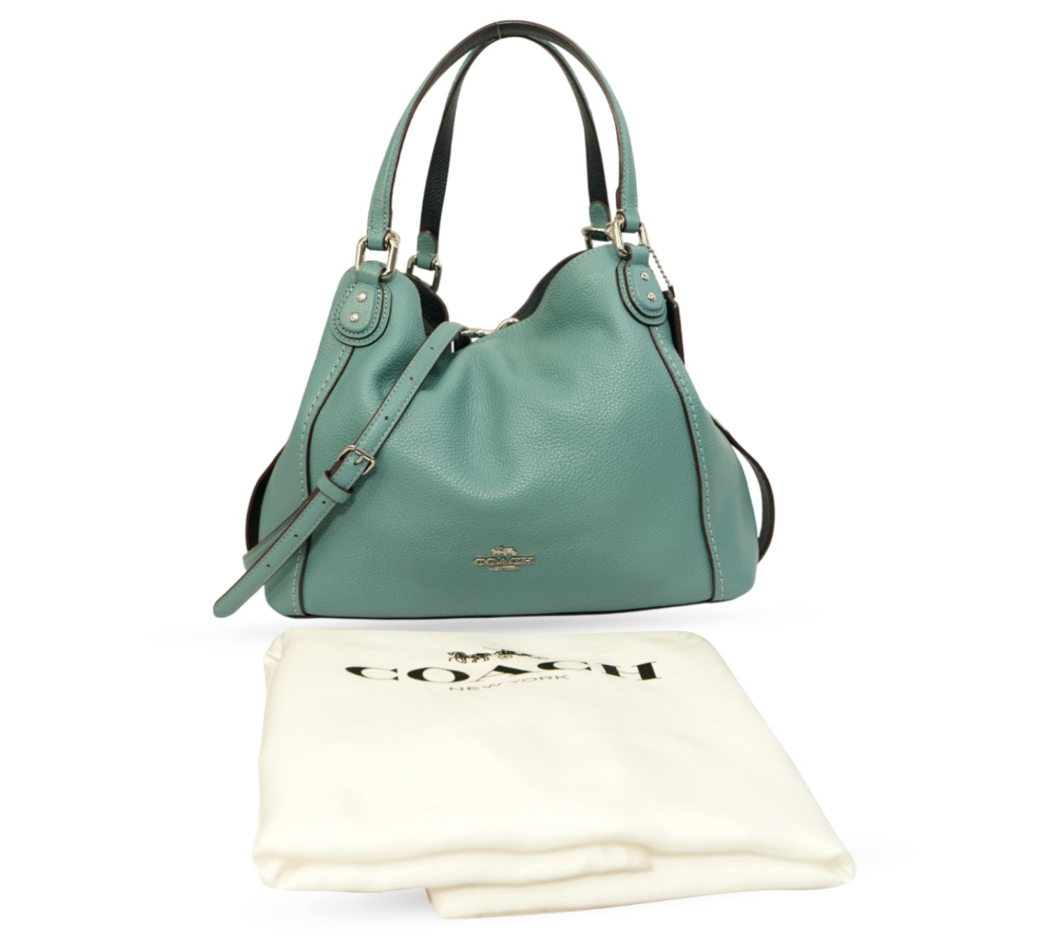 Edie 28 Pebble Leather Shoulder Bag