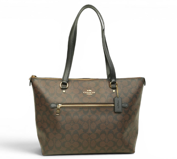 Brown Signature Canvas Gallery Tote