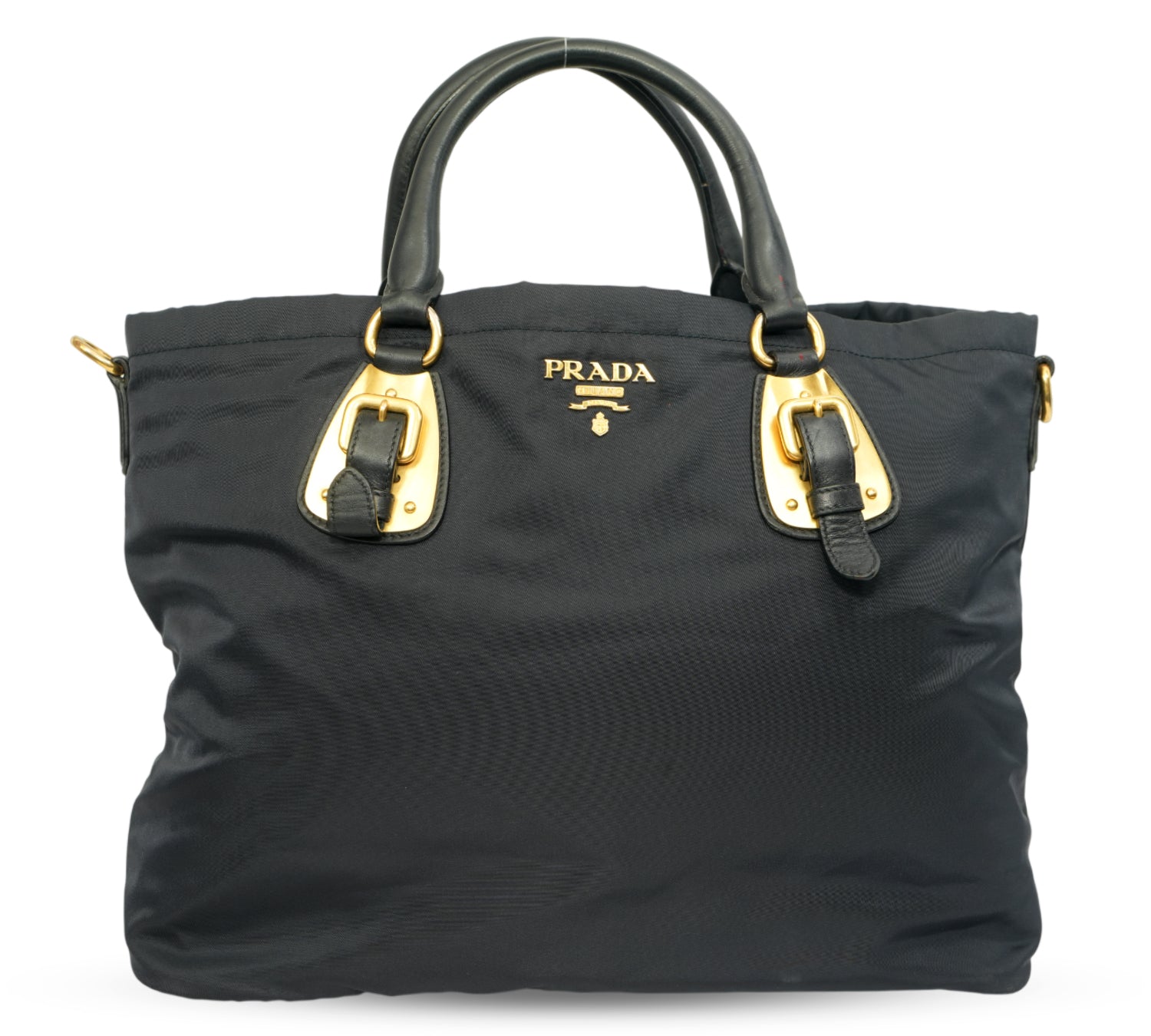 Tessuto Nylon & Soft Calf Leather Tote