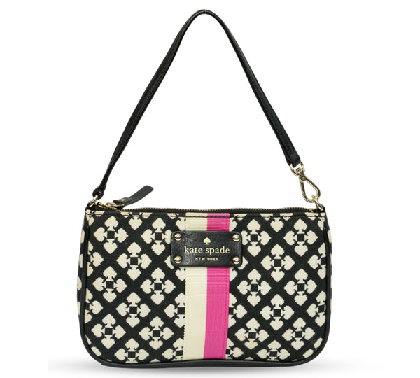 Classic Spade Linet Stripe Wristlet