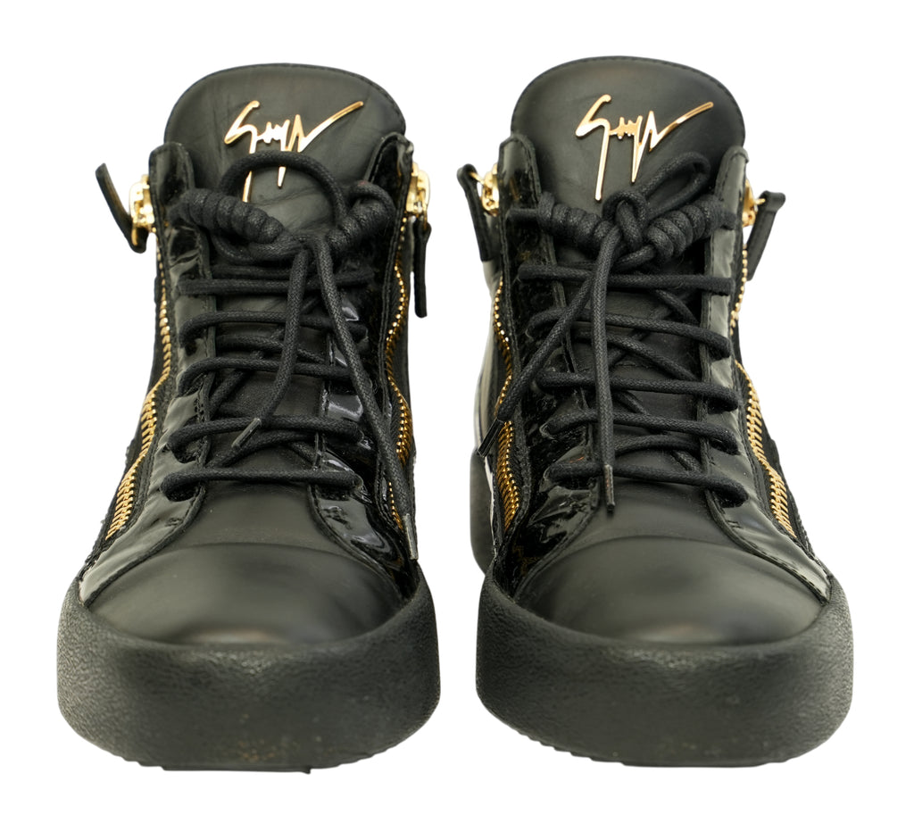 Black Kriss Mid-Top Sneaker Size 40 - Eur
