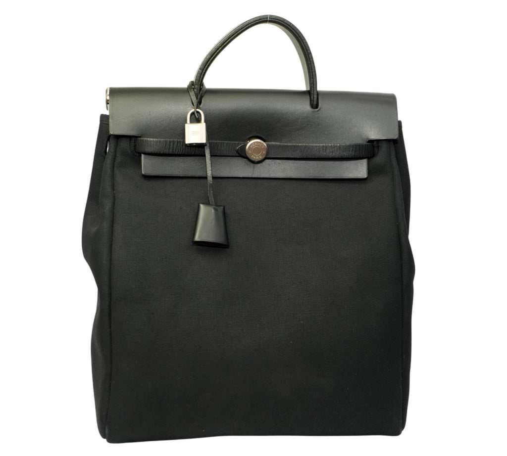Herbag à Dos Zip Retourné Noir Backpack