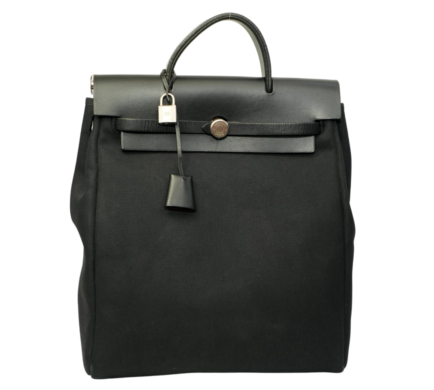 Herbag à Dos Zip Retourné Noir Backpack