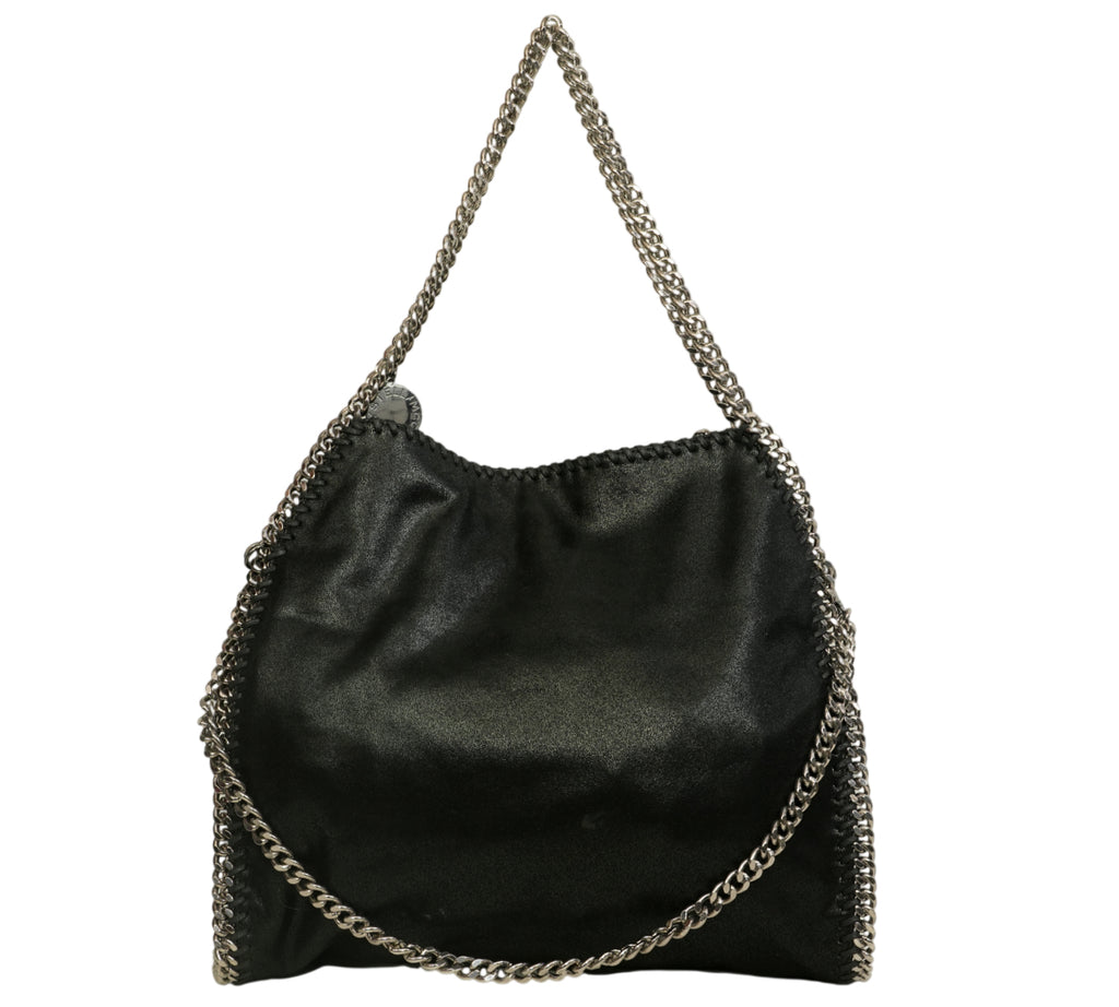 Black Falabella Fold-Over Tote Bag