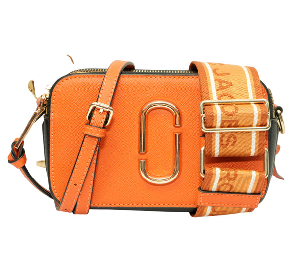 Electric Orange Snapshot Crossbody Bag