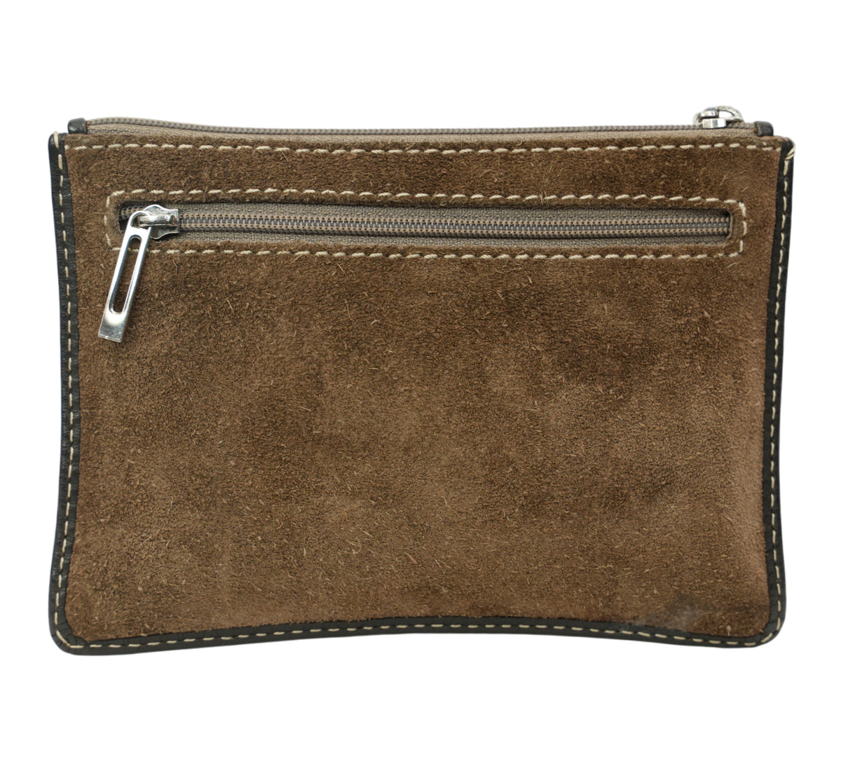 Loewe Suede Anagram Flat Pouch