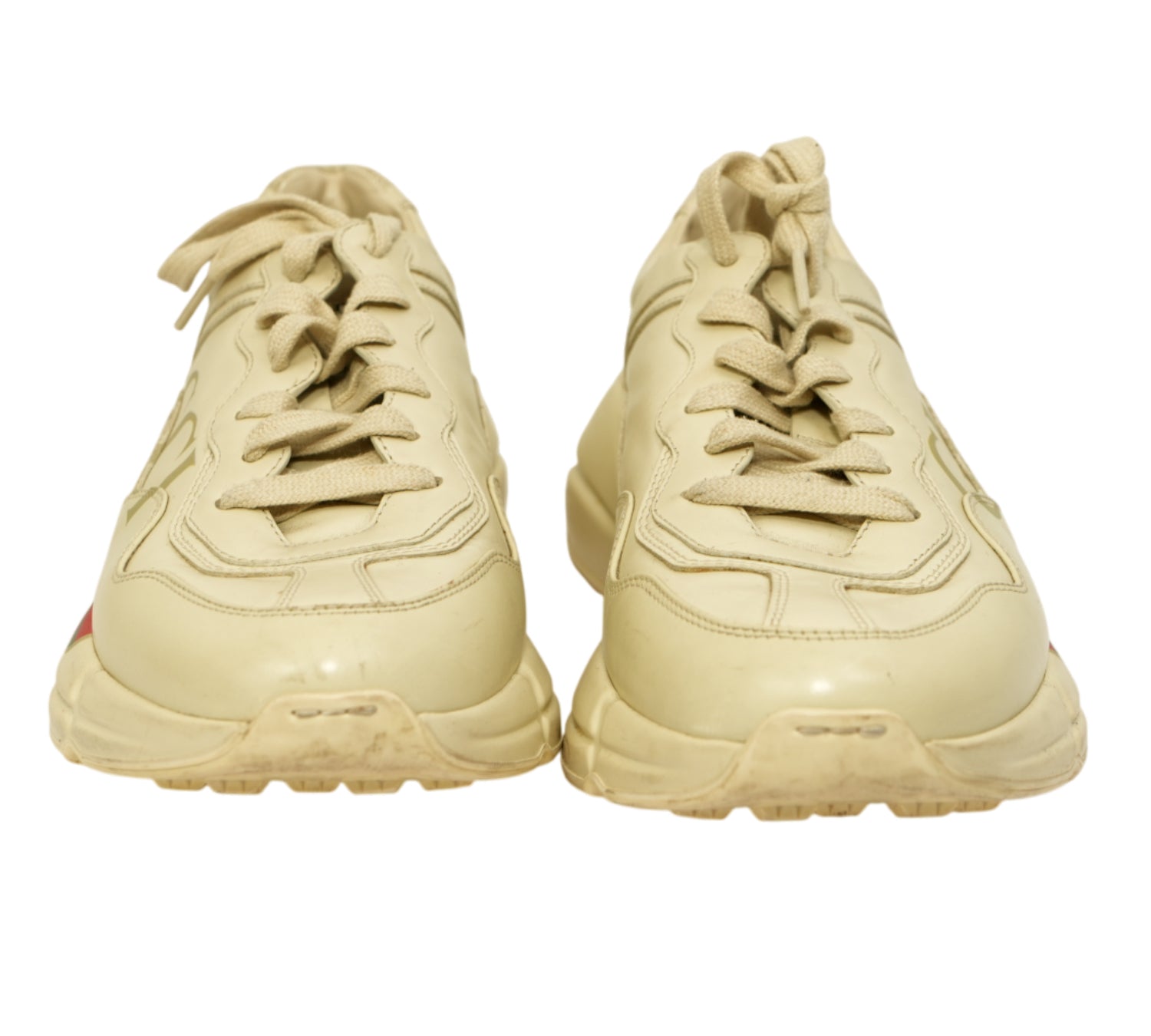 Rhyton Vintage Logo Leather Sneaker Size 6 - UK