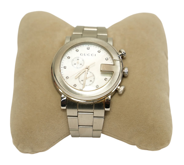 G-Chrono Diamond Mother Of Pearl Dial Chronograph Watch