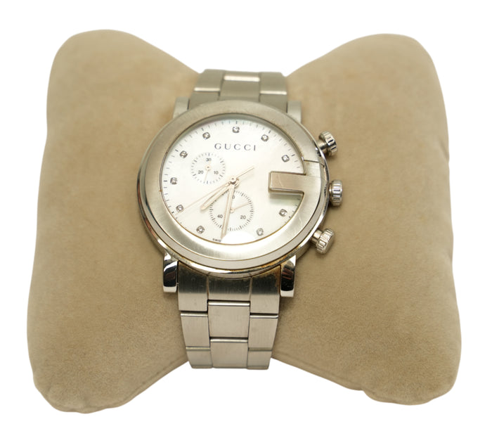 G-Chrono Diamond Mother Of Pearl Dial Chronograph Watch