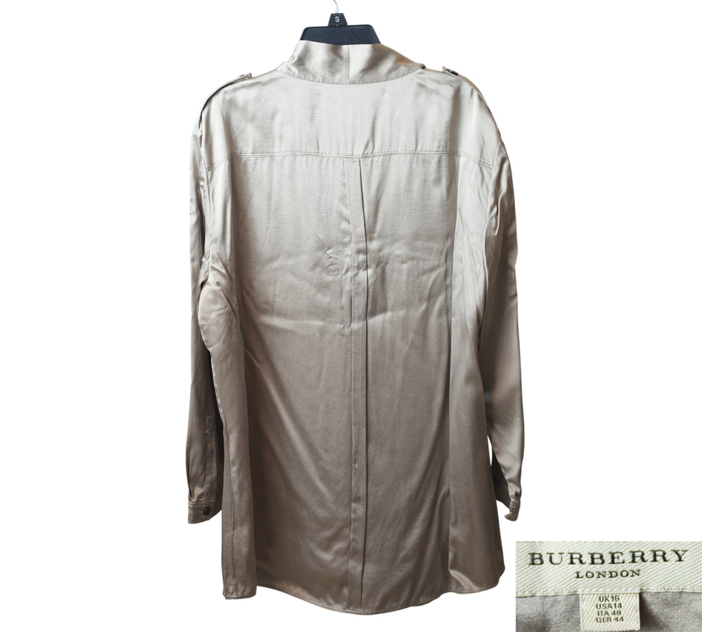 Silk Tie-Neck Blouse Shirt Size 16 – UK