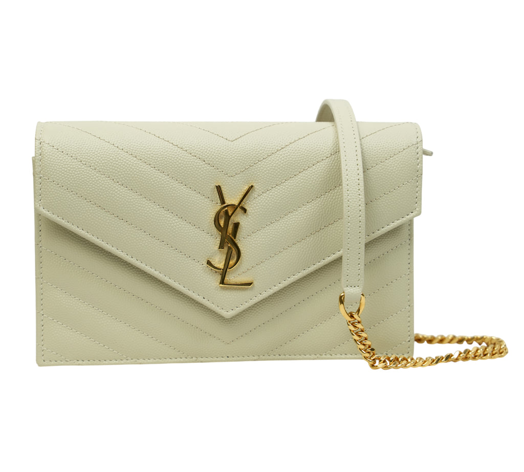 Crema Soft Cassandre Envelope Chain Wallet
