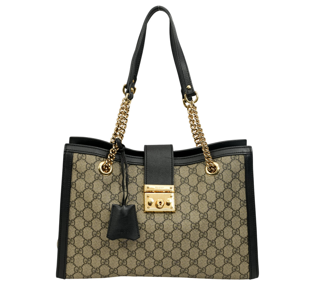 Padlock Medium GG Supreme Tote Bag