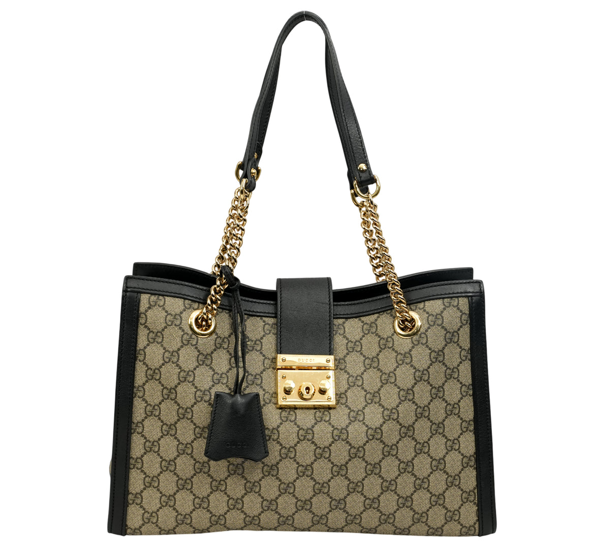 Gucci   Padlock Medium GG Supreme Tote Bag