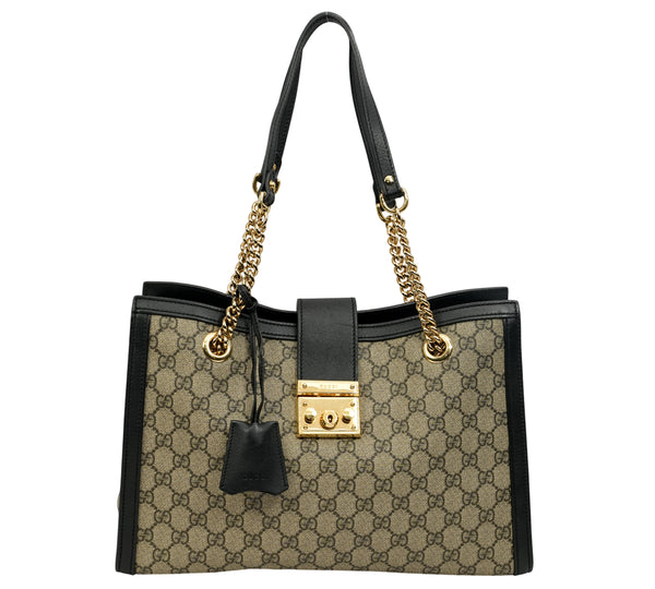Padlock Medium GG Supreme Tote Bag
