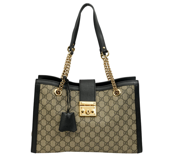 Padlock Medium GG Supreme Tote Bag