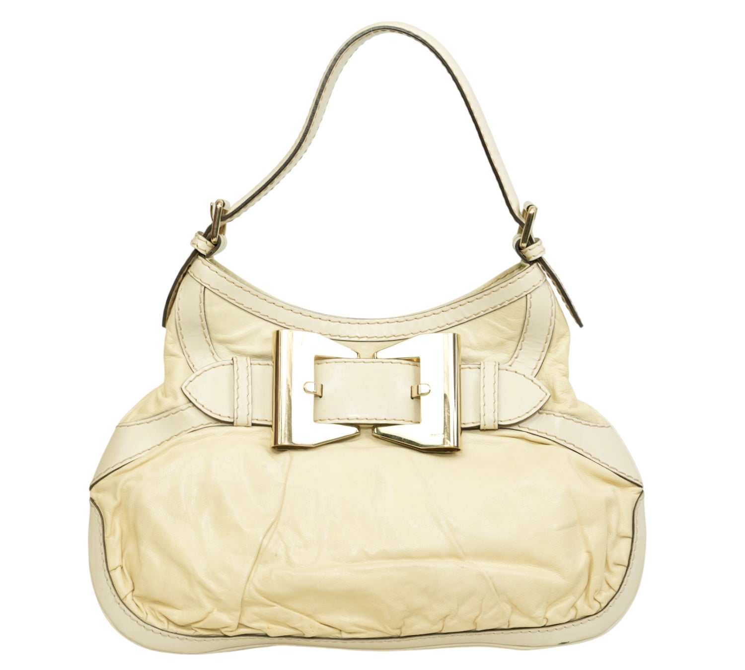 Cream Medium Queen Hobo Bag