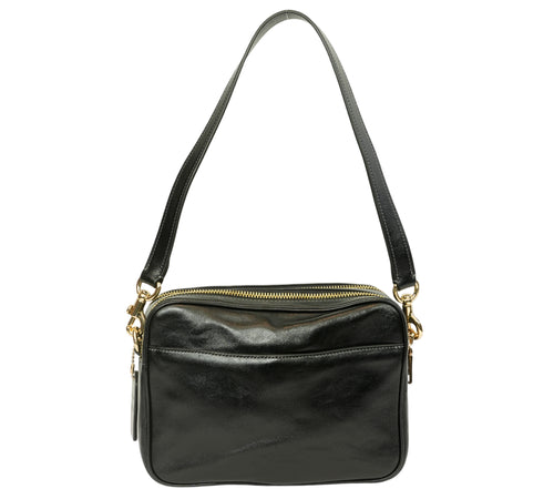 Black Carey Crossbody Bag