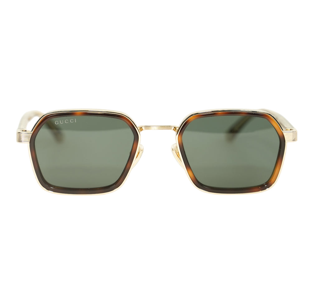 Havana Square Frame Sunglasses