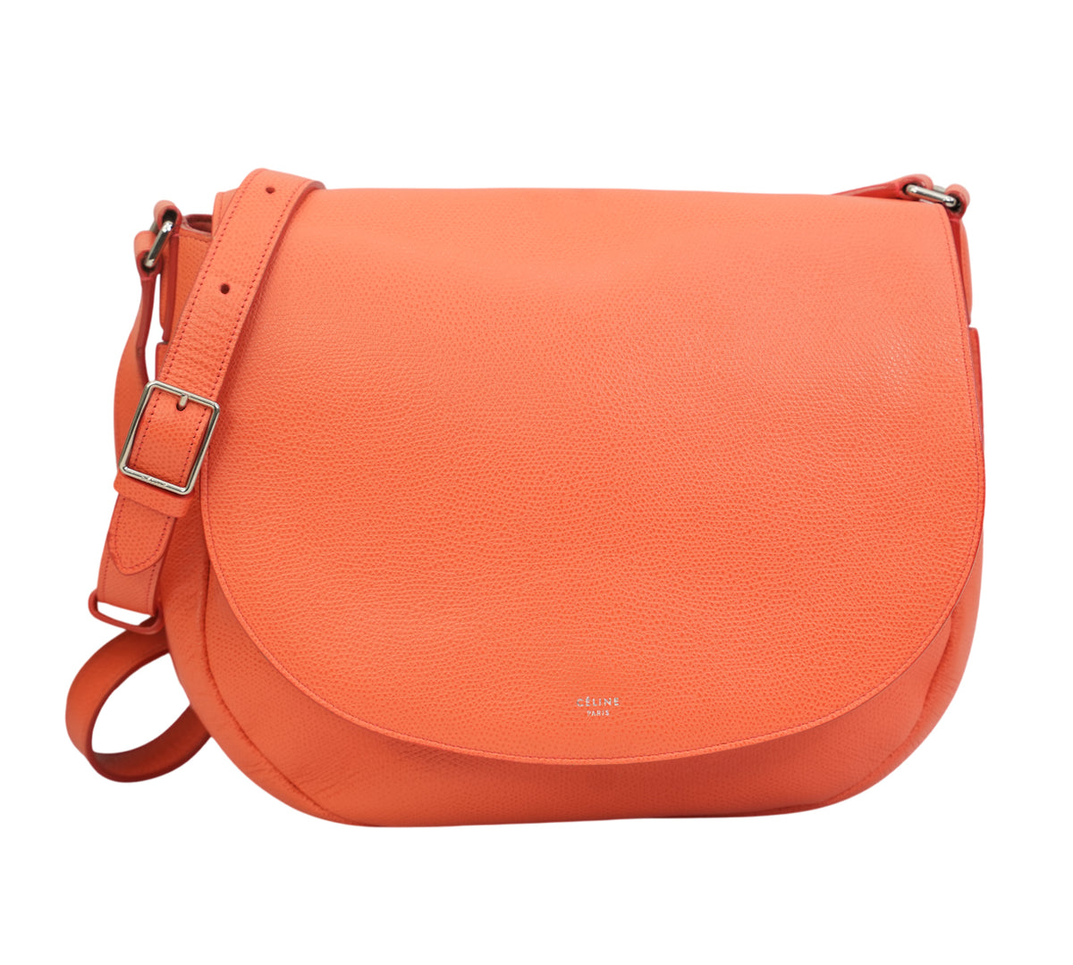 Celine  Orange Trotteur Messenger Bag