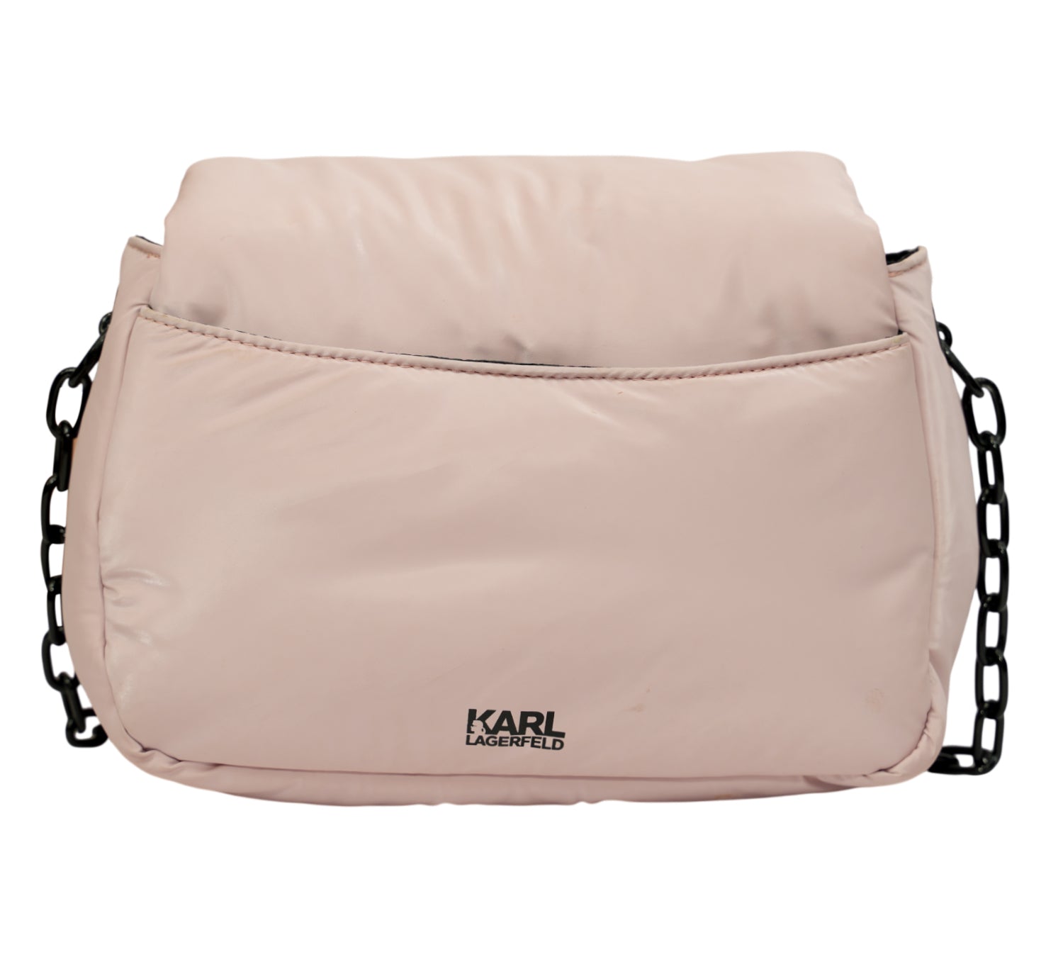 Pastel Jeans K/Letters Padded Flap Shoulder Bag