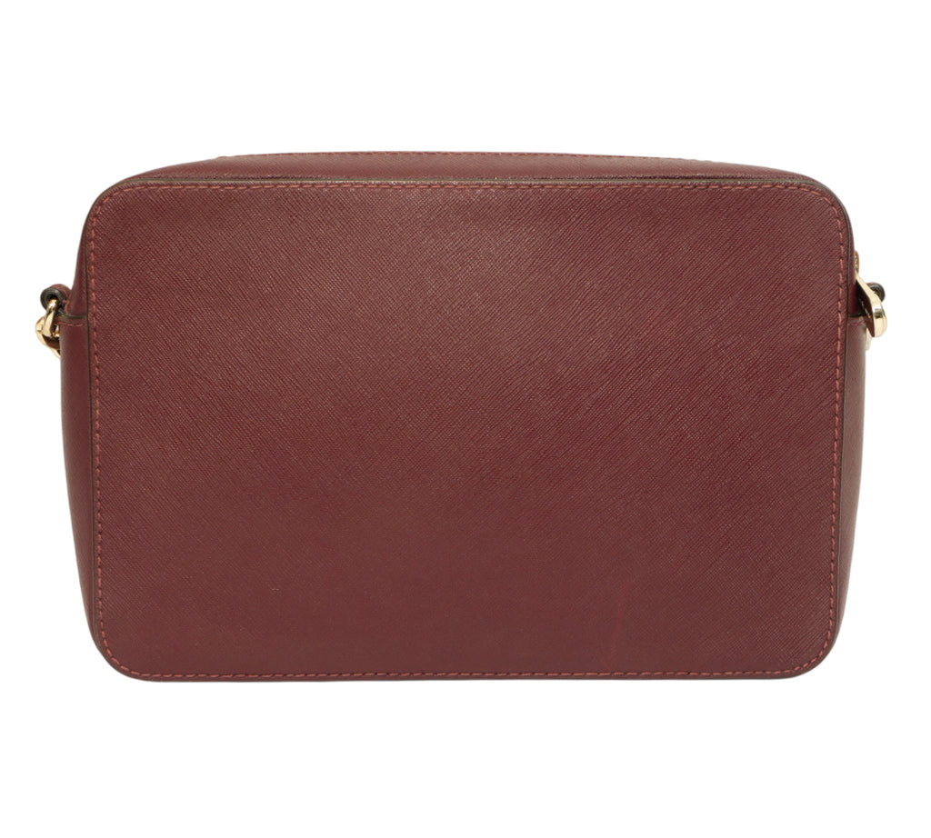 Burgundy Jet Set Crossbody Bag
