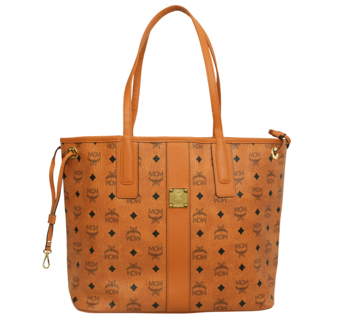 Cognac Liz Reversible Shopper / Tote Bag