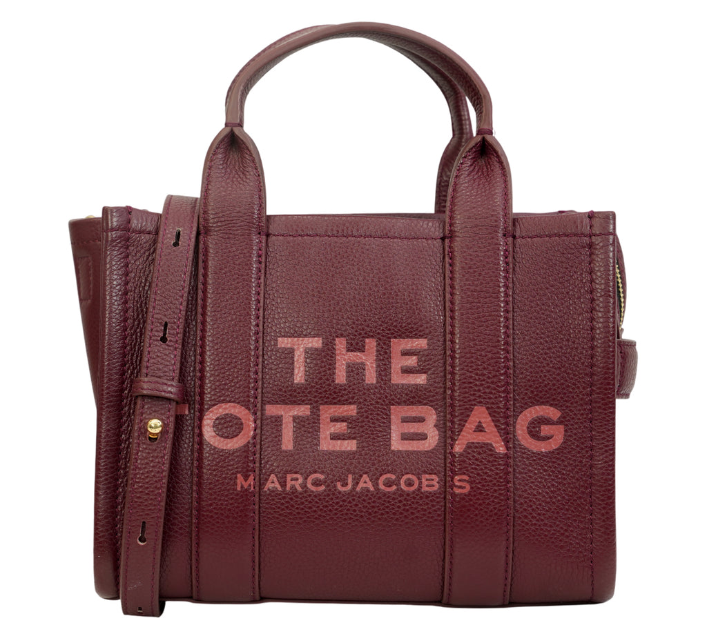Cherry Leather Small Tote Bag