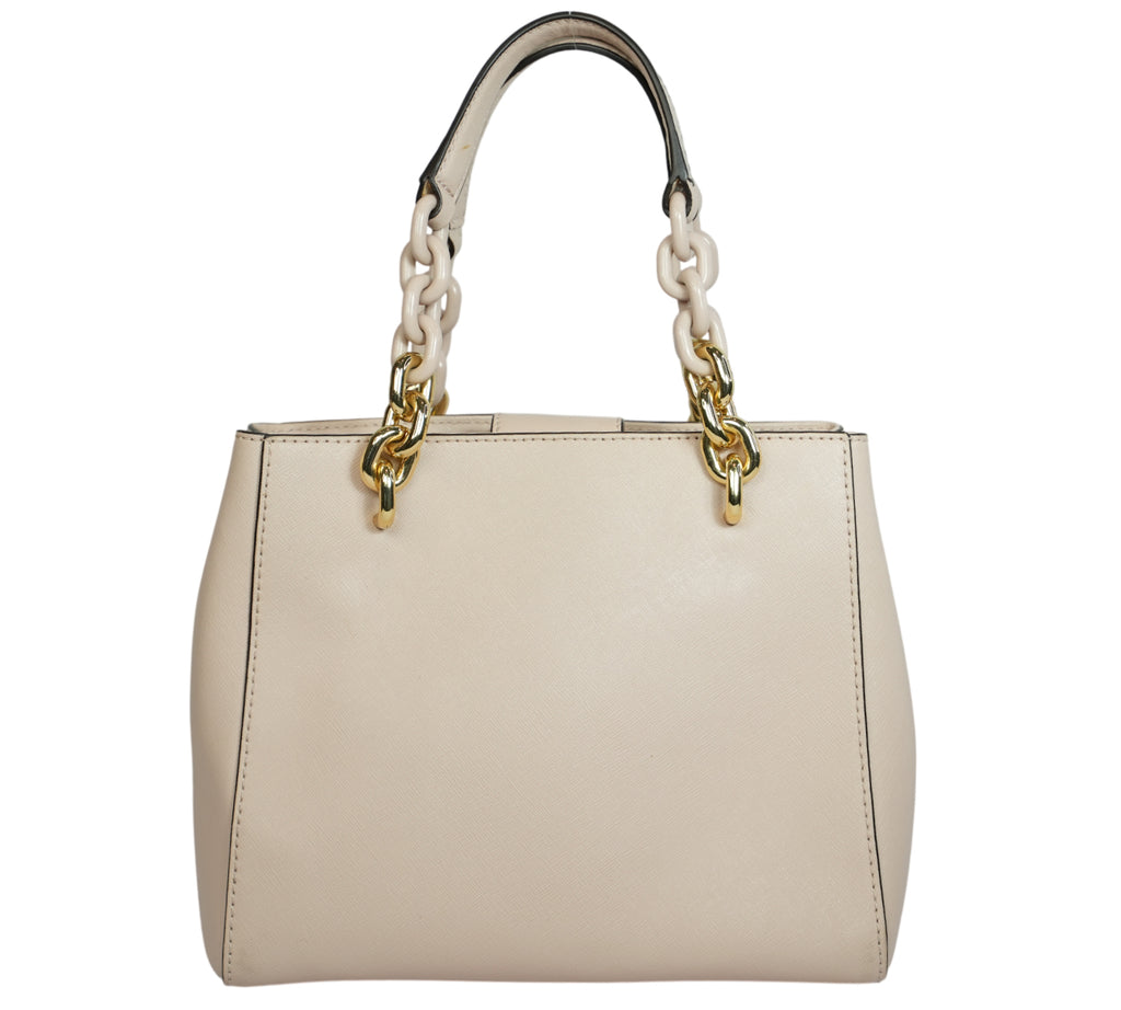 Soft Pink Cynthia Medium Saffiano Leather Satchel