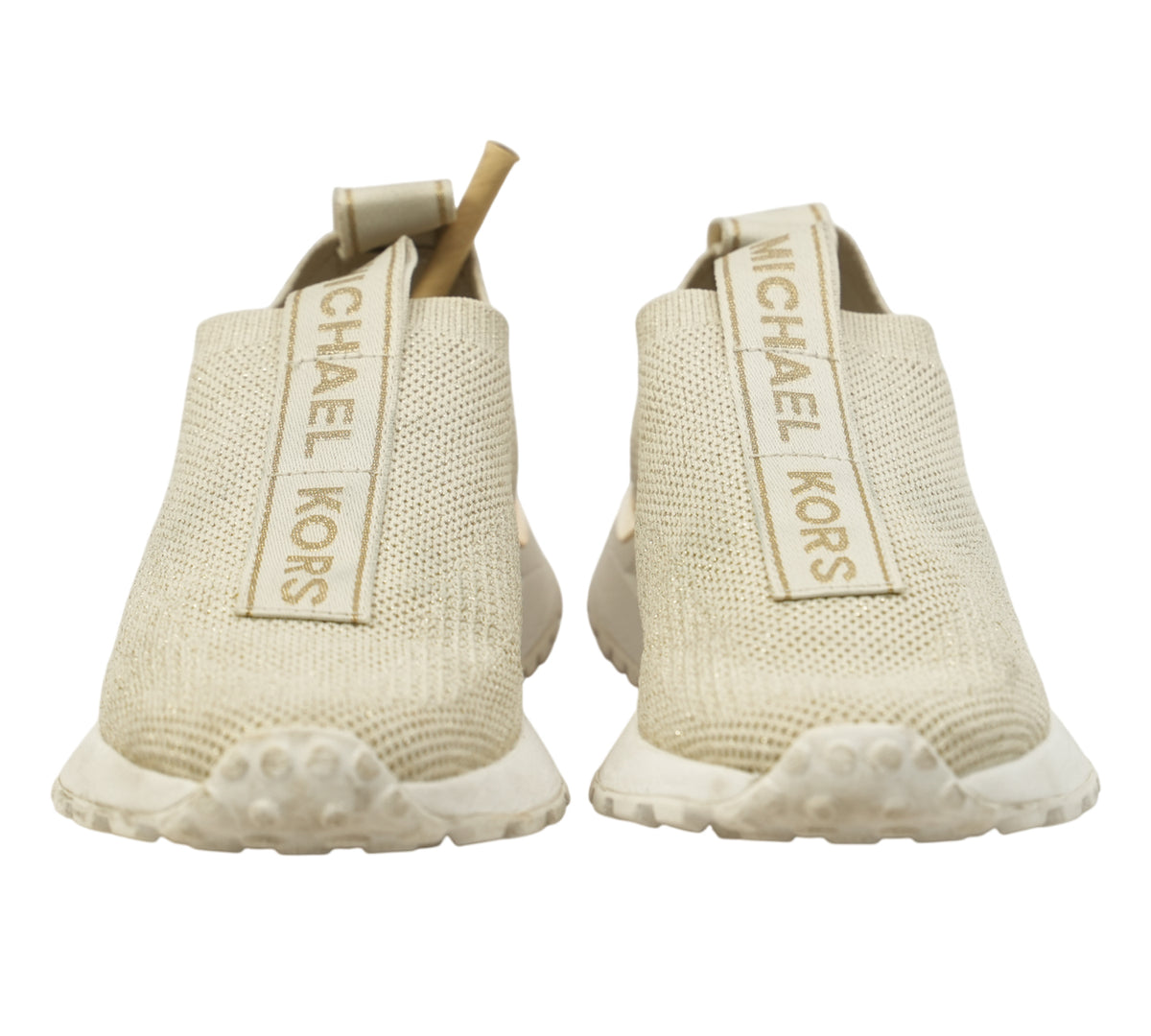 Michael Kors Light Sand Bodie Knit Slip-On Sneaker Size - 5.5 M