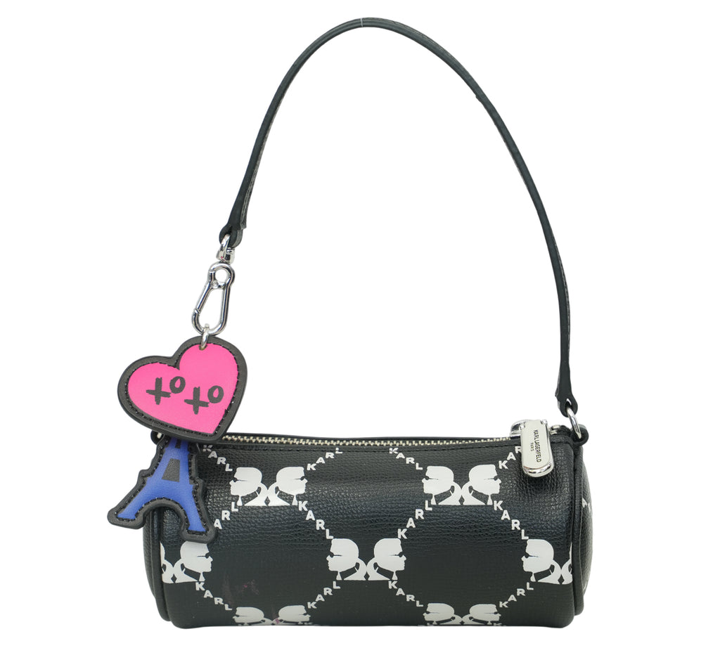 Black Adele Mini Barrel Bag