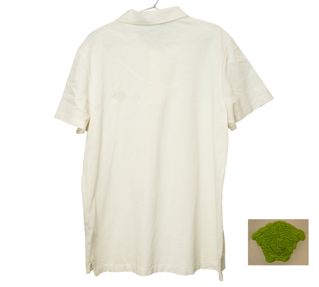 Medusa Head Cotton Piqué Polo Shirt Size - M