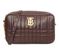 Deep Maroon Lola Quilted Leather Small Camera Bag