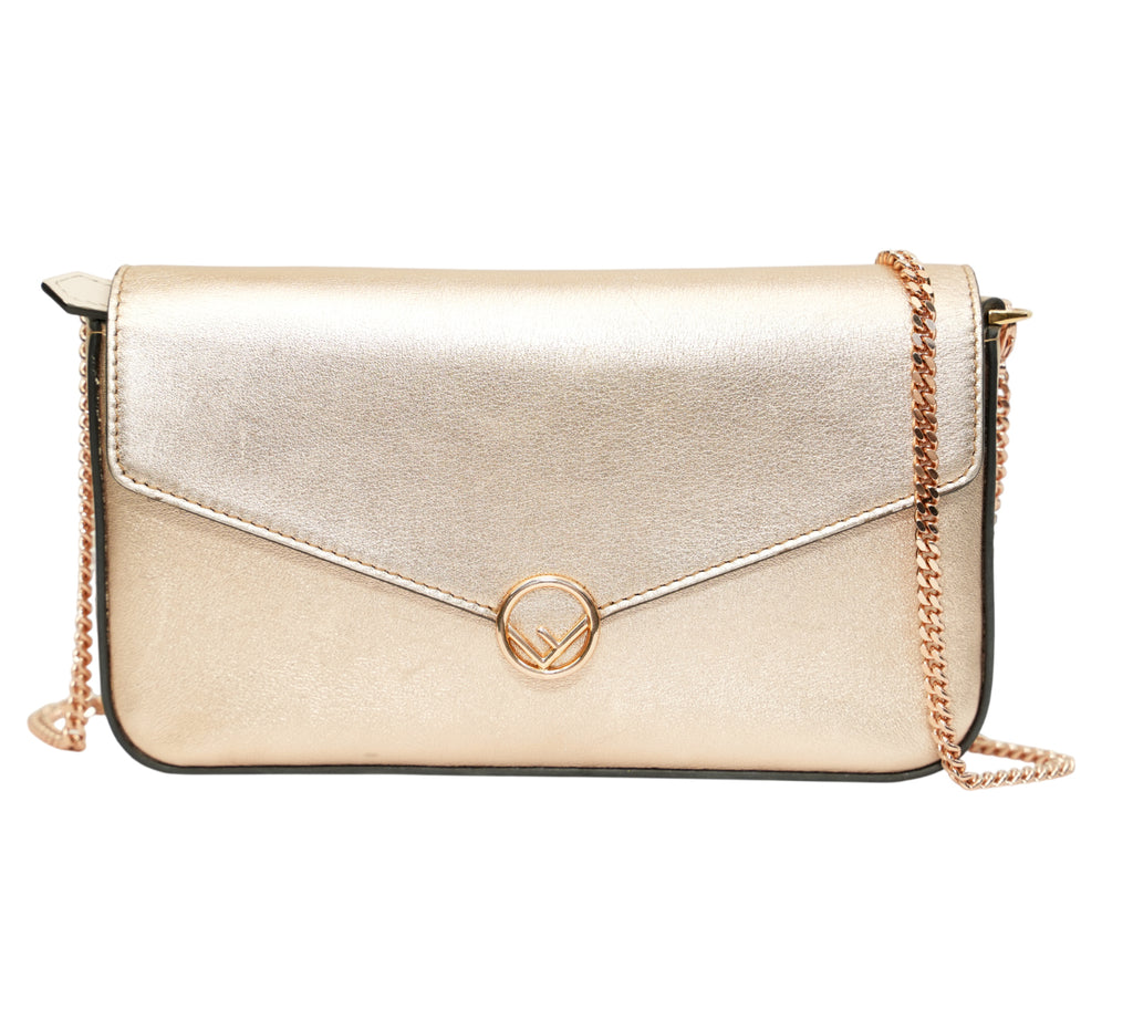 Rose Gold Envelope Wallet On Chain
