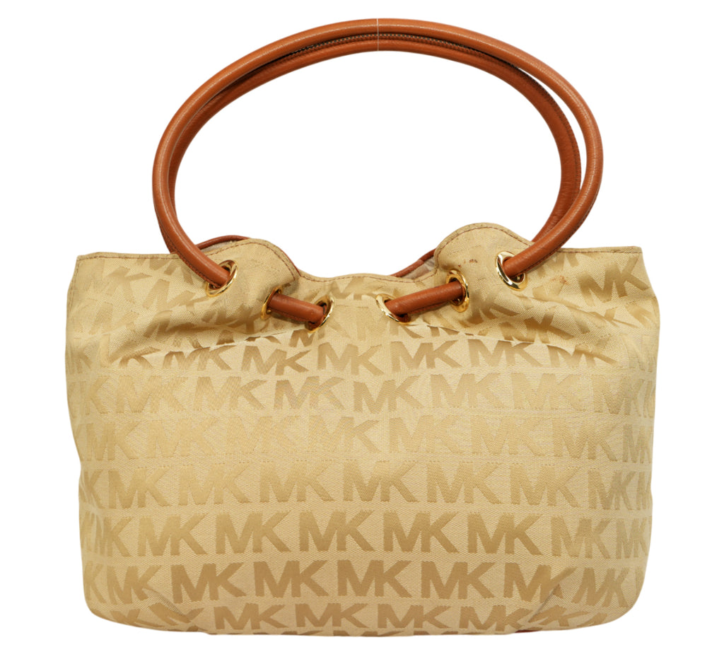 Jet Set Medium Gathered Signature Tote