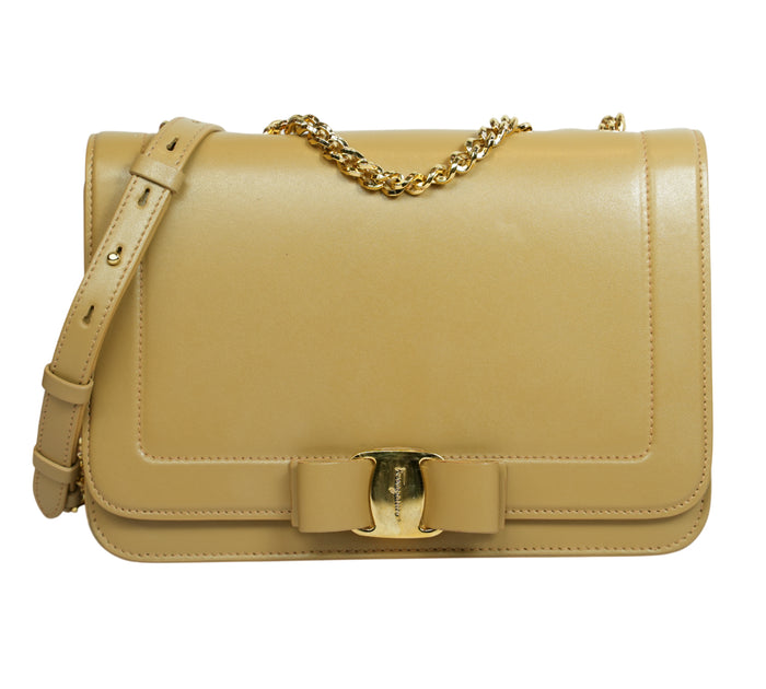 Caramel Vara Rainbow Leather Crossbody Bag