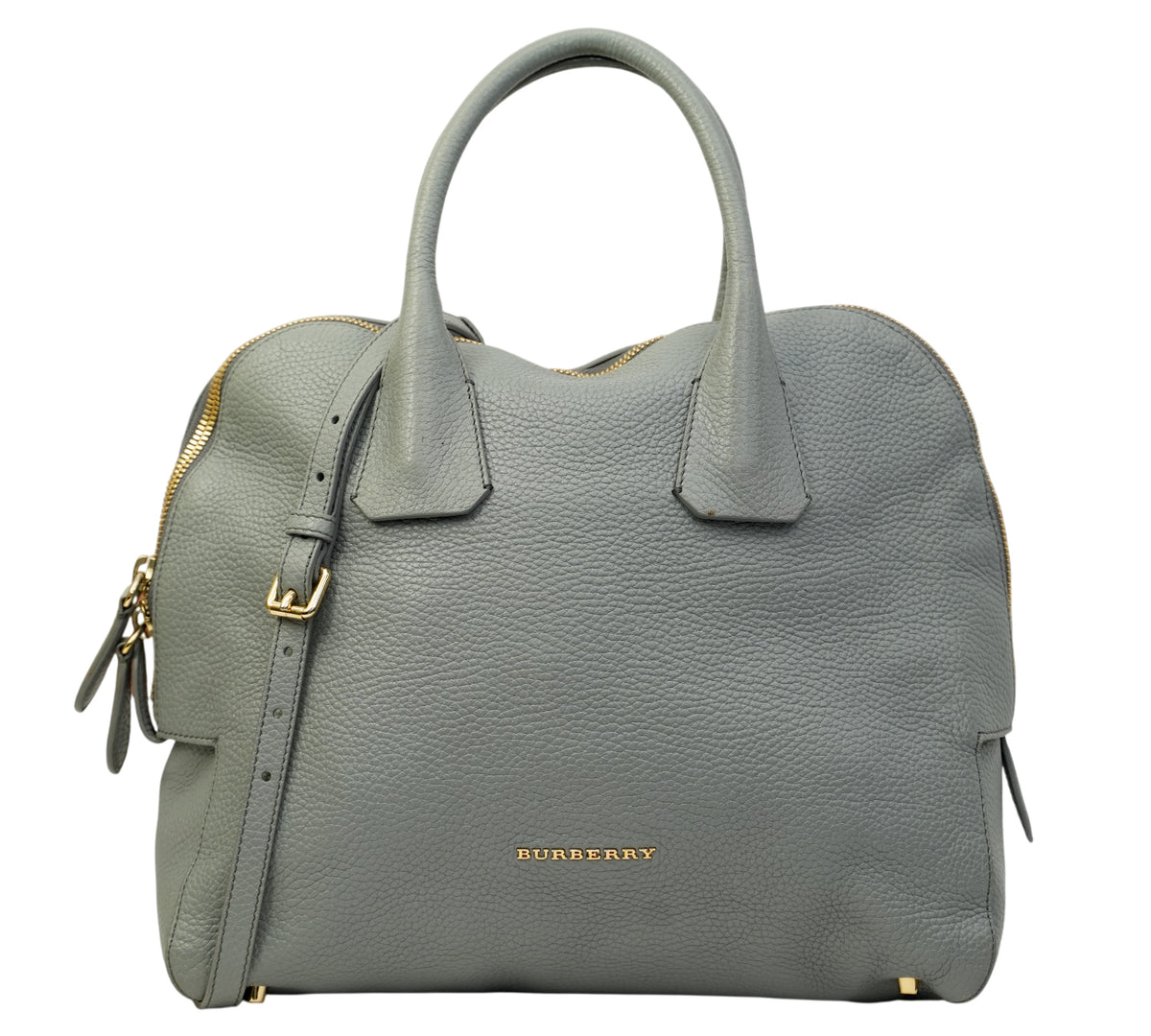 Burberry  Storm Grey Greenwood Bowling Bag