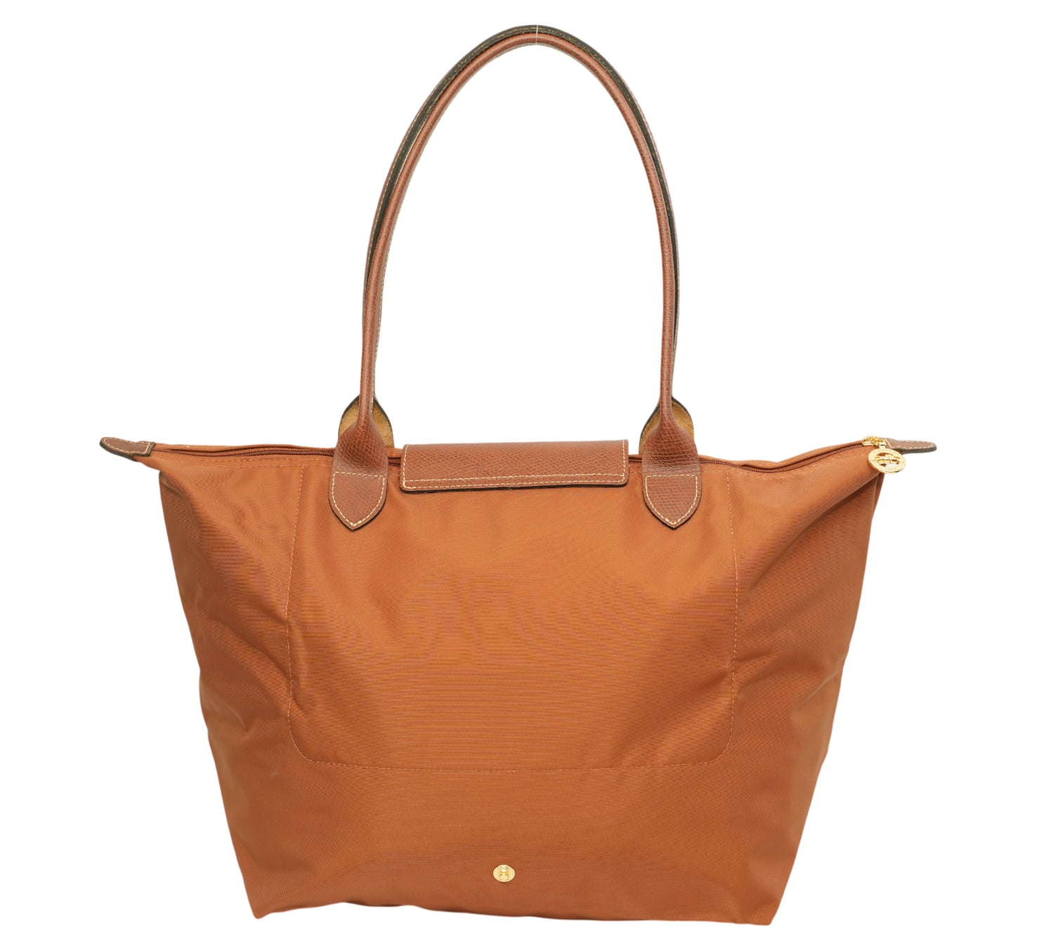 Cognac Le Pliage Original L Shoulder Bag