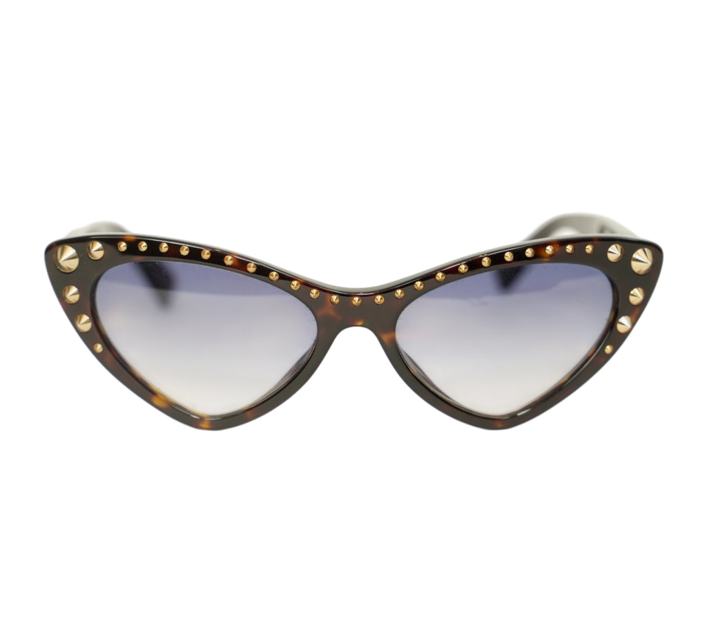 Embellished Full-Rim Cat-Eye Sunglasses