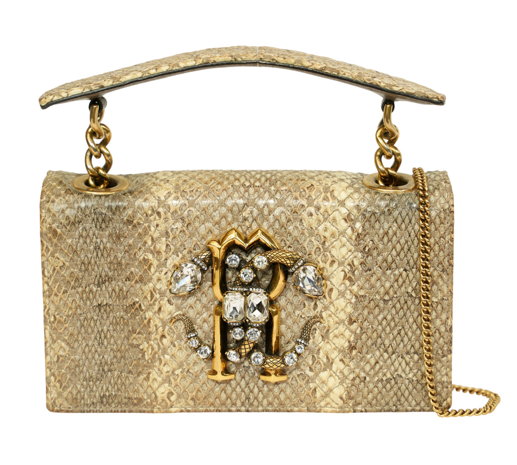 Python-Print "Mirror Snake" Shoulder Bag