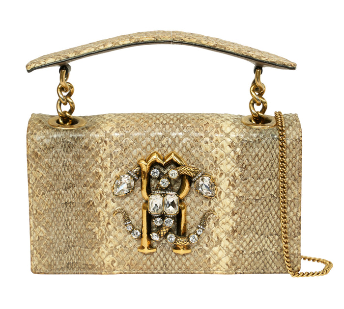 Python-Print "Mirror Snake" Shoulder Bag
