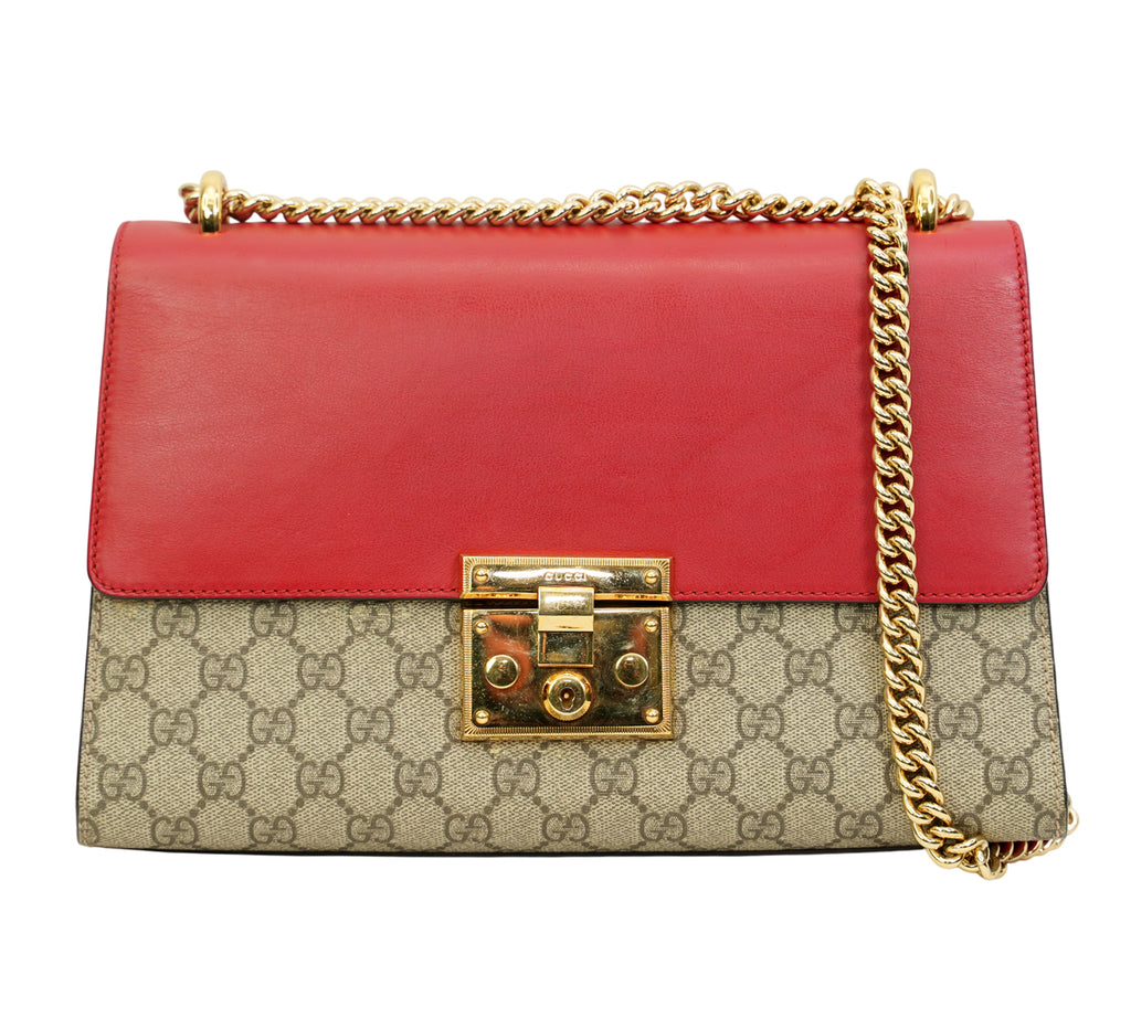 Padlock GG Supreme Shoulder Bag