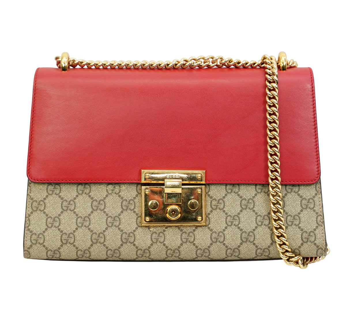 Gucci   Padlock GG Supreme Shoulder Bag