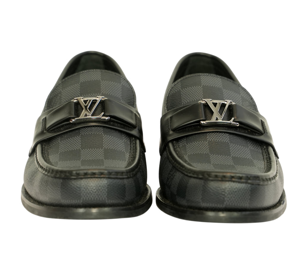 Damier Graphite Major Loafers Size - 7 UK
