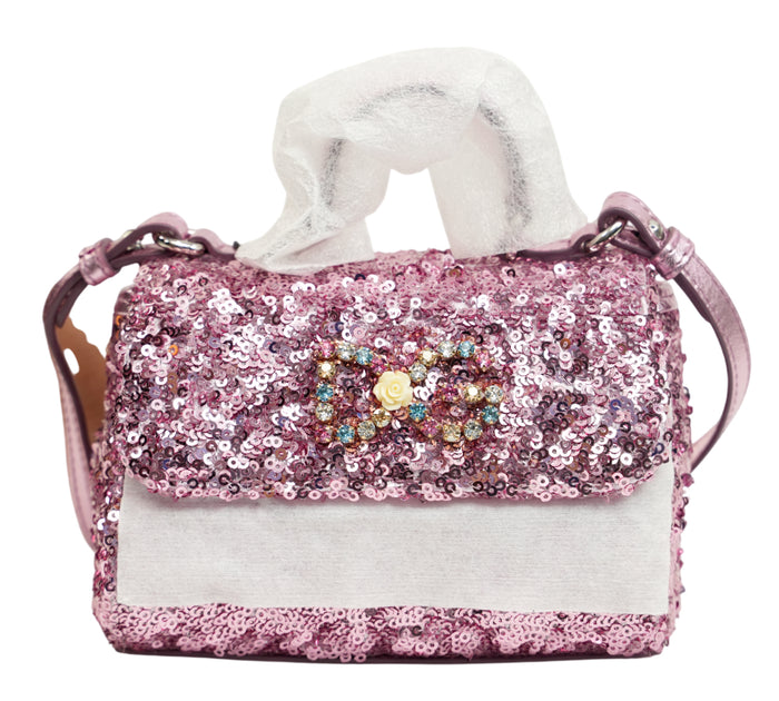 Pink All Over Sequin Micro Sicily Bag