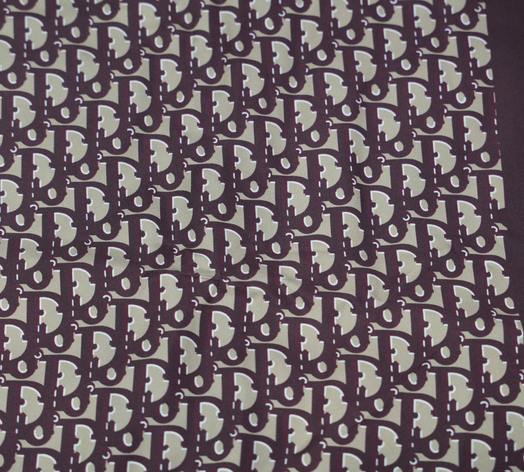 Diortwin Reversible Oblique Silk Scarf