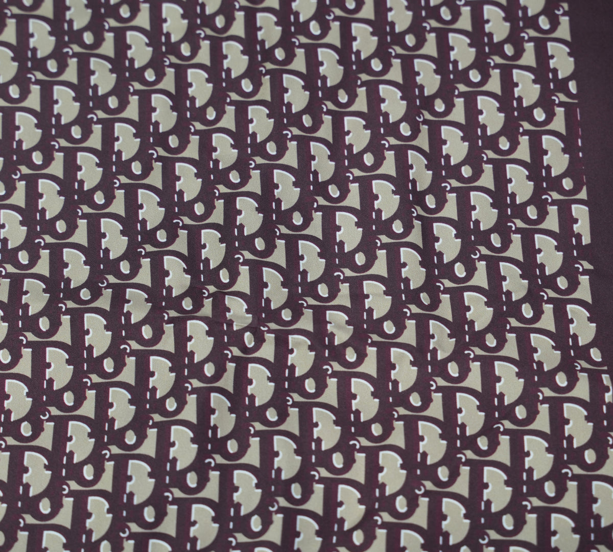 Christian Dior Diortwin Reversible Oblique Silk Scarf