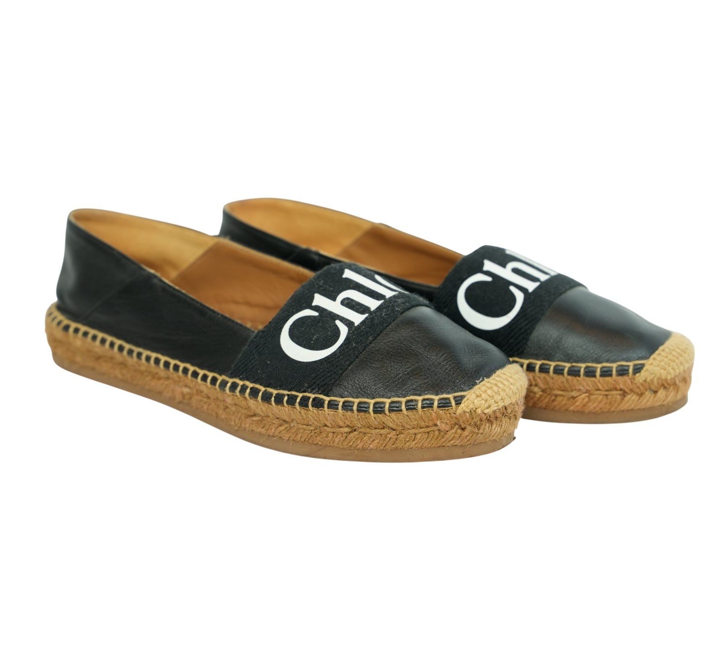 Black Woody Flat Espadrille Size - 39 Eur